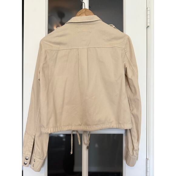 BlankNYC cropped Full Zip Twill Utility Jacket XS - Picture 6 of 13
